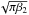 \hbox{$\sqrt{\pi \beta_2}$}