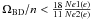 \hbox{$\Omega_{\rm BD}/n<\frac{18}{11}\frac{Ne1(e)}{Ne2(e)}$}