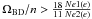 \hbox{$\Omega_{\rm BD}/n>\frac{18}{11}\frac{Ne1(e)}{Ne2(e)}$}