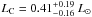 \hbox{$L_{\rm C}=0.41^{+0.19}_{-0.16} L_{\odot}$}