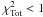 Mathematical equation: \hbox{$\chi^2_{\rm Tot} < 1$}