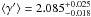Mathematical equation: \hbox{$\langle \gamma' \rangle = 2.085^{+0.025}_{-0.018}$}