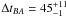 Mathematical equation: \hbox{$\Delta t_{BA} = 45_{-1}^{+11}$}