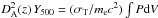 Mathematical equation: \hbox{$D^2_{\rm A}(z) \, Y_{500} = (\sigma_{\rm T}/m_{\rm e} c^2)\int P {\rm d}V$}