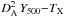 Mathematical equation: \hbox{$D_{\rm A}^2\, \Yv{-}\TX$}
