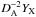 Mathematical equation: \hbox{$D_{\rm A}^{-2} \YX$}