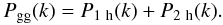 Mathematical equation: \begin{equation} P_{\rm gg}(k) = P_{\rm 1~h}(k) +P_{\rm 2~h}(k) . \end{equation}