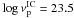 Mathematical equation: \hbox{$\log\nu^{\rm IC}_{\rm p} = 23.5$}