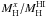 Mathematical equation: \hbox{$M_{\rm H}^x/M_{\rm H}^{\rm HI}$}