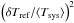 Mathematical equation: \hbox{$\left(\delta T_{\rm ref}/\langle T_{\rm sys}\rangle\right)^2$}
