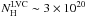 Mathematical equation: \hbox{$N_{\rm H}^{\rm LVC} \sim 3 \times 10^{20}$}