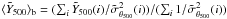 Mathematical equation: \hbox{$\langle \Yscaled\rangle_{\rm b} = (\sum_i \Yscaled(i)/\sigscaled^2(i))/(\sum_i 1/\sigscaled^2(i))$}