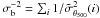 Mathematical equation: \hbox{$\sigma^{-2}_{\rm b} = \sum_i 1/\sigscaled^2(i)$}