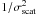 Mathematical equation: \hbox{$1/\sigma_{\rm scat}^2$}