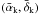 Mathematical equation: \hbox{$(\bar \alpha_{\rm{k}}, \bar \delta_{\rm{k}})$}