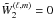 Mathematical equation: \hbox{$\tW_2^{(\ell,m)} = 0$}