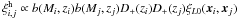 Mathematical equation: \hbox{$\xih_{i,j} \propto b(M_i,z_i) b(M_j,z_j) D_+(z_i) D_+(z_j) \xi_{L0}(\vx_i,\vx_j)$}