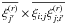 Mathematical equation: \hbox{$\overline{\xir_{j'}} \times \overline{\xi_{i;j} \xir_{j;i'}}$}