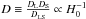 Mathematical equation: \hbox{$D \equiv \frac{D_{\rm L} D_{\rm S}}{D_{\rm LS}} \propto H_0^{-1}$}