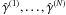 Mathematical equation: \hbox{$\gammagalobs^{(1)},\ldots,\gammagalobs^{(N)}$}