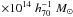 Mathematical equation: \hbox{$\times 10^{14}\;h_{70}^{-1}\;M_{\odot} \;$}
