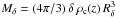 Mathematical equation: \hbox{$M_{\rm \delta} = (4\pi/3)\,\delta\,\rho_{\rm c}(z)\,R_{\rm \delta}^3$}