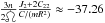 Mathematical equation: \hbox{$\frac{3n}{2\dot{\ascnode}}\frac{J_2+2C_{22}}{C/(mR^2)}\approx-37.26$}