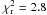 Mathematical equation: \hbox{$\chi_{\rm r}^2 = 2.8$}