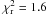 Mathematical equation: \hbox{$\chi_{\rm r}^2 = 1.6$}