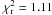 Mathematical equation: \hbox{${\chi_{\rm r}^2=1.11}$}