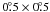 Mathematical equation: \hbox{$0\fdg5\times0\fdg5$}