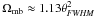 Mathematical equation: \hbox{$\Omega_{\mathrm{mb}} \approx 1.13 \theta_{{\it FWHM}}^2$}