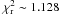 Mathematical equation: \hbox{$\chi^2_{\rm r}\sim 1.128$}