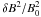 Mathematical equation: \hbox{$\delta B^2/B_0^2$}
