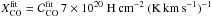 Mathematical equation: \hbox{$X_{\rm CO}^{\rm fit}=\mathcal{C}_{\rm CO}^{\rm fit}\,7\E{20}\;{\rm H\,cm^{-2}~(K\,km\,s^{-1})^{-1}}$}