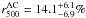 Mathematical equation: \hbox{$r_{500}^{\rm AC}=14.1_{-6.9}^{+6.1}\%$}