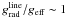 Mathematical equation: \hbox{$\gline/{g}_{\rm eff} \sim 1$}