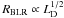Mathematical equation: \hbox{$R_{\rm BLR} \propto L_{\rm D}^{1/2}$}