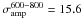 Mathematical equation: \hbox{$\sigma^{600{-}800}_\mathrm{amp} = 15.6$}