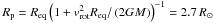 Mathematical equation: \hbox{$R_\text{p} =R_\text{eq} \zav{1+v_\text{rot}^2R_\text{eq}/\zav{2GM}}^{-1} =2.7\,R_\odot$}