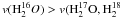 Mathematical equation: \hbox{$v ({\rm H}_{2}^{16}O) > v({\rm H}_{2}^{17}\rm O,H_{2}^{18}$}