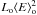 Mathematical equation: \hbox{$L_{\rm o} \langle E \rangle_{\rm o}^2$}