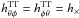 Mathematical equation: \hbox{$h^{\rm TT}_{\theta\phi} = h^{\rm TT}_{\phi\theta} = h_\times$}