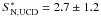 Mathematical equation: \hbox{$S_{\rm N,UCD}^*=2.7 \pm 1.2$}