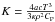 Mathematical equation: \hbox{$K=\frac{4acT^3}{3\kappa \rho^2 C_{\rm P}}$}