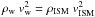 Mathematical equation: \hbox{$\rho_{\rm w}\ v_{\rm w}^2 = \rho_{\rm ISM}\ v_{\rm ISM}^2$}
