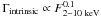 Mathematical equation: \hbox{$\Gamma_{\rm intrinsic}\propto F_{\rm 2{-}10~ keV}^{0.1}$}