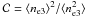 Mathematical equation: \hbox{$\mathcal{C} = \langle n_{\rm e3}\rangle ^2 / \langle n_{\rm e3}^2 \rangle $}