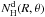 \hbox{$N_\Hr^{\rm d}(R,\theta)$}