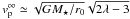 \hbox{$v_{\rm p}^\infty \simeq \sqrt{G M_\star/r_0} \sqrt{2 \lambda - 3}$}